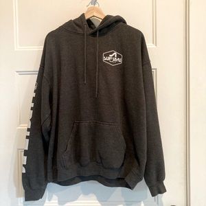 Surf style Heather gray hoodie